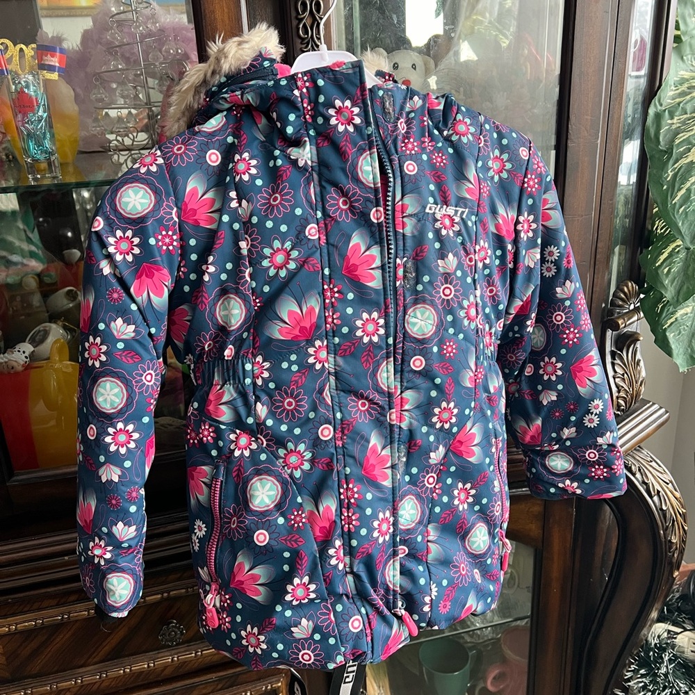 Colorful Kids Jacket with Floral Design